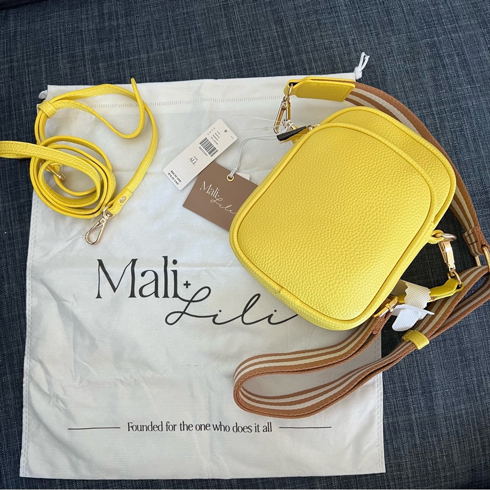 Anthologie The Mali + Lili Josephine Crossbody Bag yellow NWT